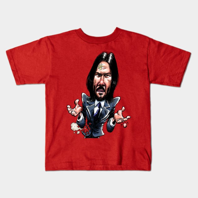 John Wick's Week Kids T-Shirt by alexgallego